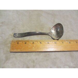 Vintage 1881 Rogers A1 Chippendale Silver Plated Soup Ladle